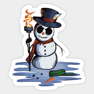 Snow No Mercy (Angry Snowman) Sticker